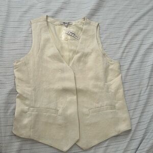 Button front vest top